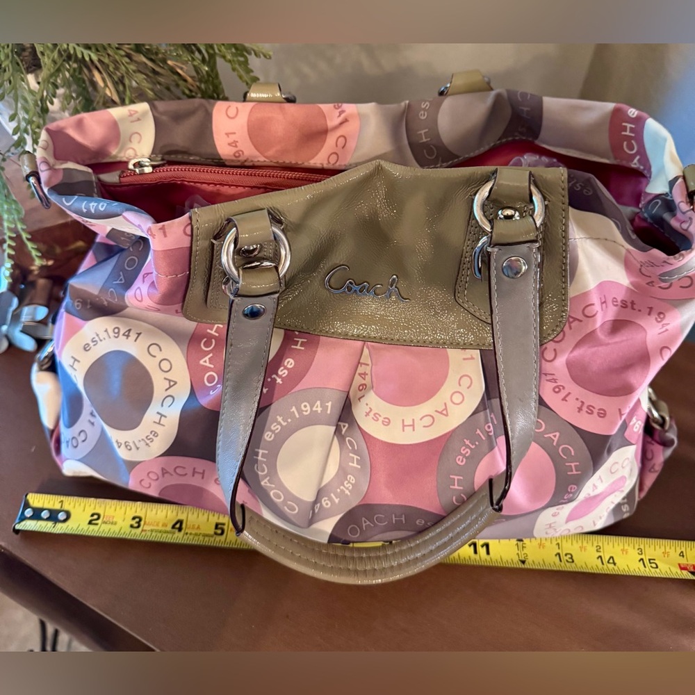 Coach Ashley Multicolor Signature Tote - Picture 3 of 9